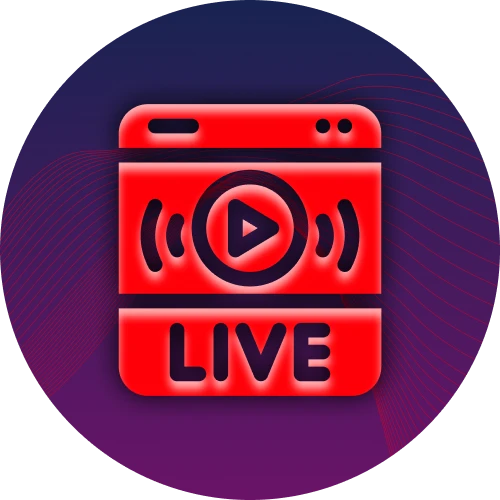 Watch selected matches and events live inside Katanaspin app.