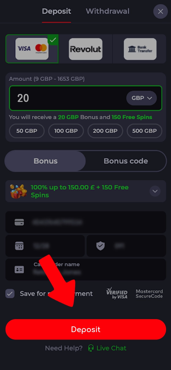 Top up your Katanaspin balance to receive a bonus.