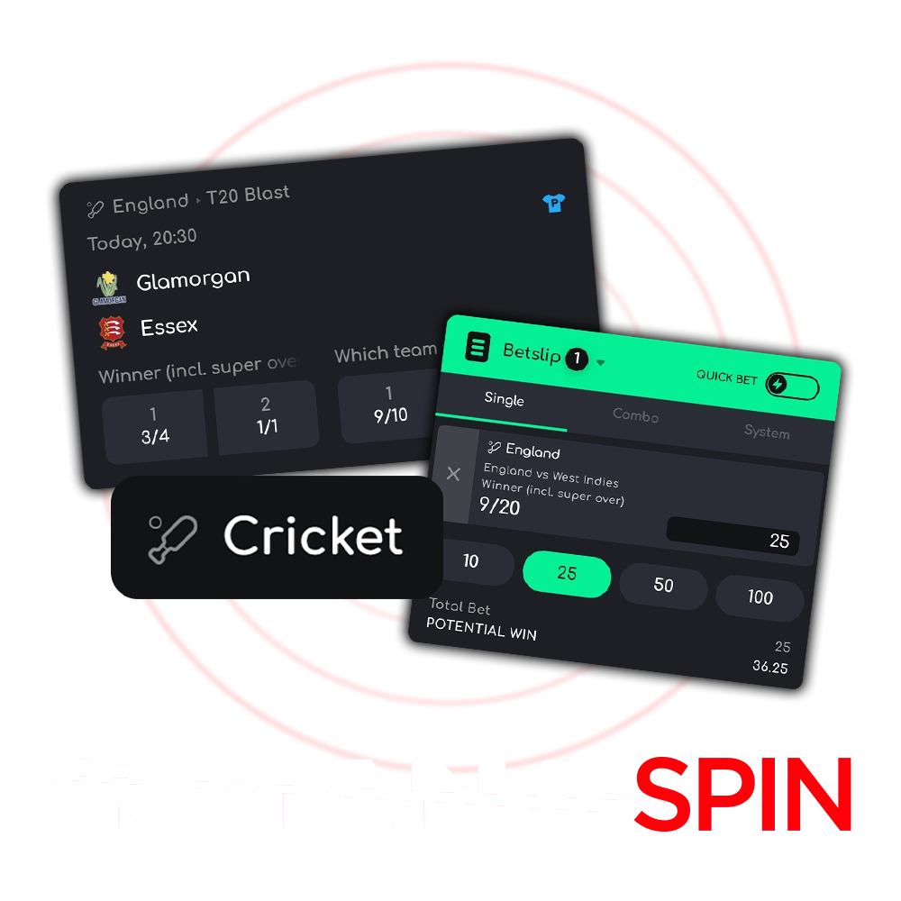 Support your favorite cricket team with Katanaspin.