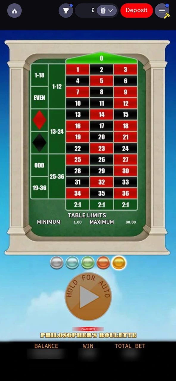 Start playing your chosen game on Katanaspin.