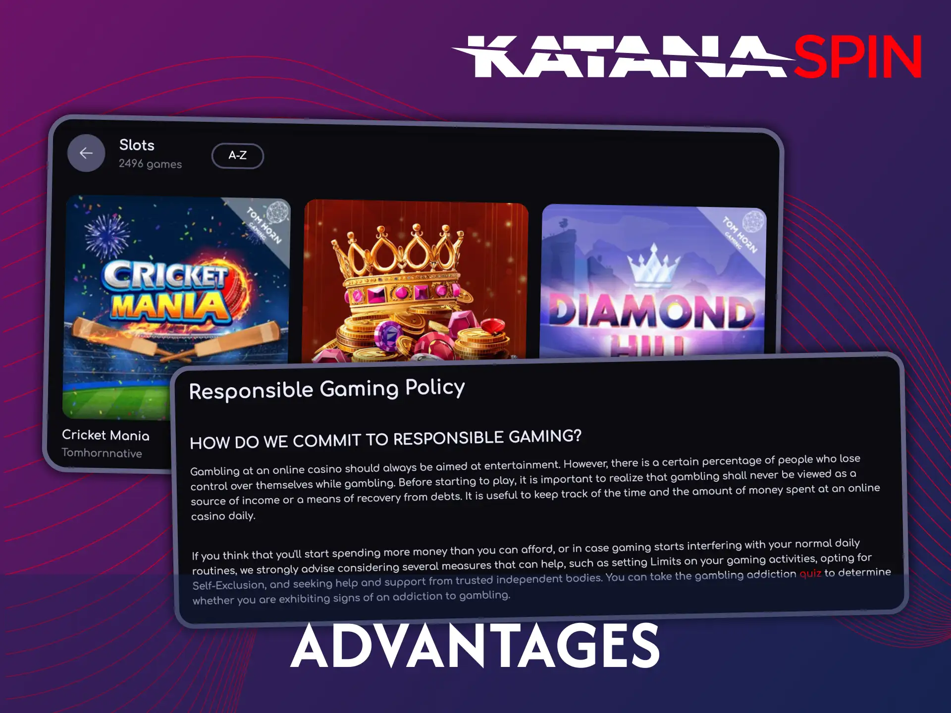 You can get benefits of playing slots at Katanaspin casino.